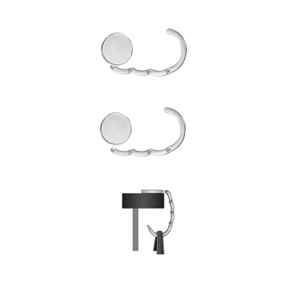 GANCIO PORTA BORSA da tavolo - immagine 4