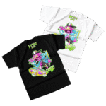 MR SLIME-T-SHIRT-WHITE+BLACK